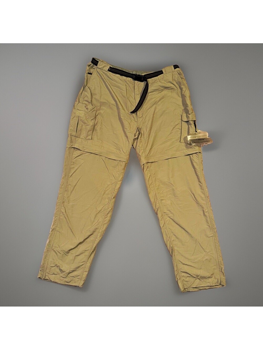 Magellan Sportswear Back Country Men’s Convertible Zip-Off Cargo Pants Beige XXL